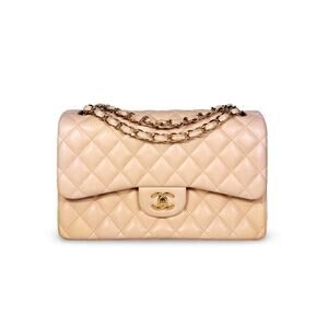 Chanel Quilted Lambskin Jumbo Double Flap Bag